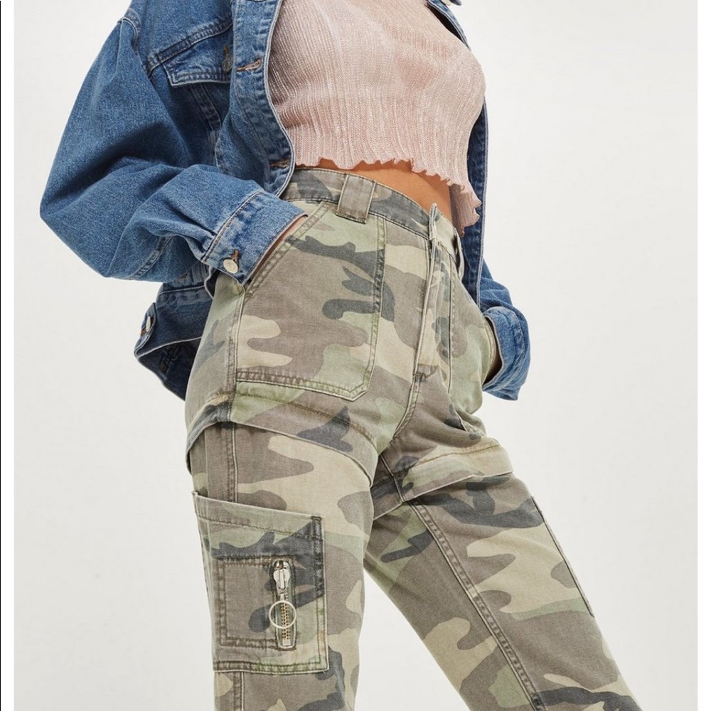 COPY - Topshop Convertible Camo Pants/Shorts